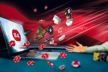 A stylish woman beside vibrant slot machines displaying glowing sevens, showcasing the variety of top slots at 4777BTE.